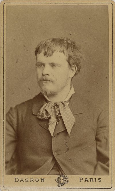 Portrett av maleren Jules Bastien-Lepage 1848-1884, ca. 1875. av Prudent René Patrice Dagron