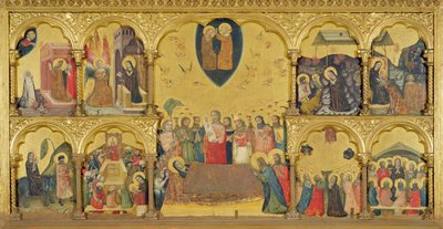 Polyptych of the Dormition of the Virgin, 1330-35 av Pseudo Jacopino di Francesco