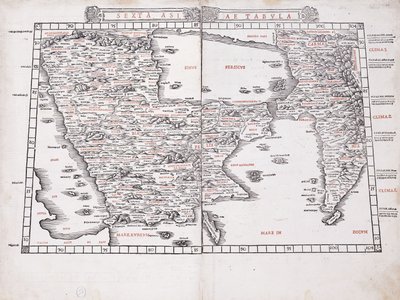 Det sjette kartet over Asia av Ptolemy