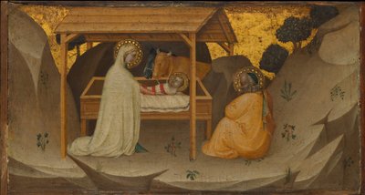 Fødselen, ca. 1350. av Puccio di Simone