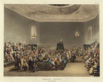Debattsamfunn av Pugin and Rowlandson