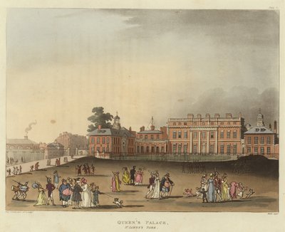 Dronningens palass av Pugin and Rowlandson
