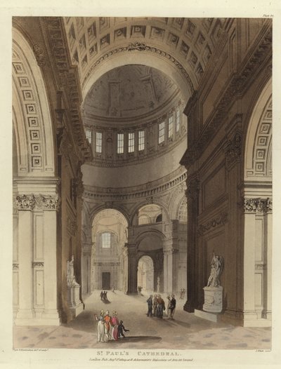 St. Pauls Katedral av Pugin and Rowlandson