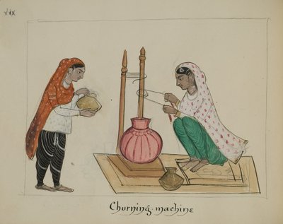 To kvinner med kjernemaskin av Punjabi School