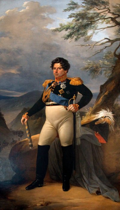 Grev Ivan Ivanovich Diebitsch-Zabalkansky , tyskfødt russisk soldat, 1800-tallet av Pyotr Basin
