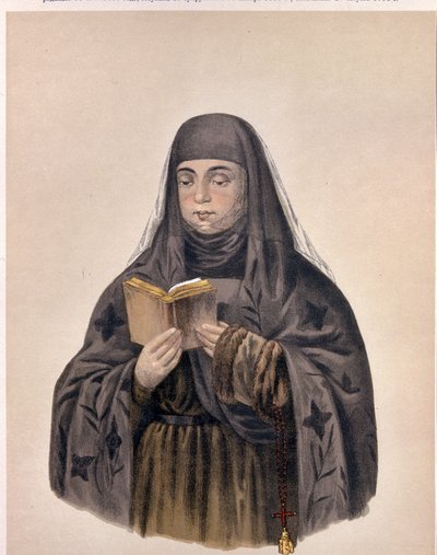 Portrett av Tsarina Eudoxia Feodorovna Lopukhina (Eudoxie Lopoukine (ou Lopoukhine) av Pyotr Fyodorovich Borel