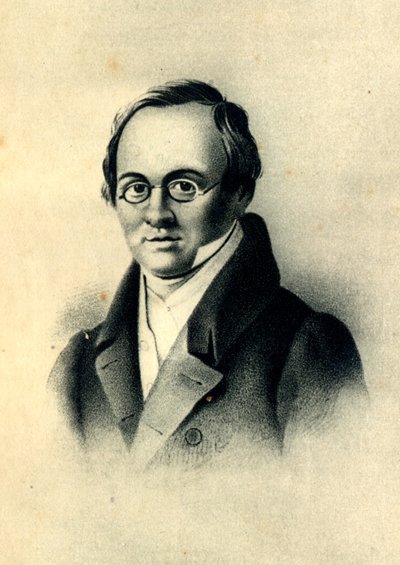 Portrett av dikteren Anton A. Delvig 1798-1831 av Pyotr Fyodorovich Borel