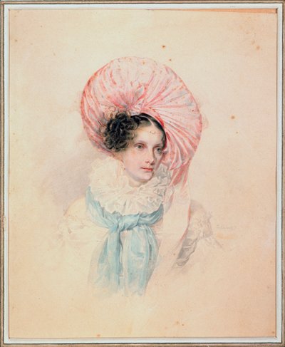 Portrett av keiserinne Alexandra Feodorovna (Fiodorovna) (Charlotte av Preussen av Pyotr Fyodorovich Sokolov