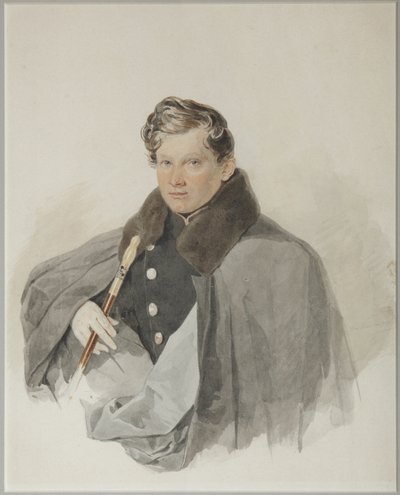 Portrett av grev Sergei Vasilyevich Trubetskoy 1815-1859, 1835 av Pyotr Fyodorovich Sokolov
