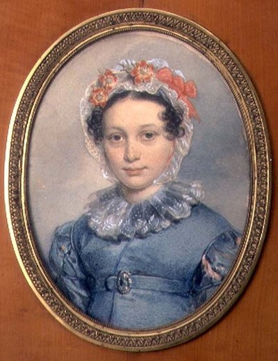 Portrett av grevinne Sofia Stepanovna Shcherbatova (1798-1885) av Pyotr Fyodorovich Sokolov
