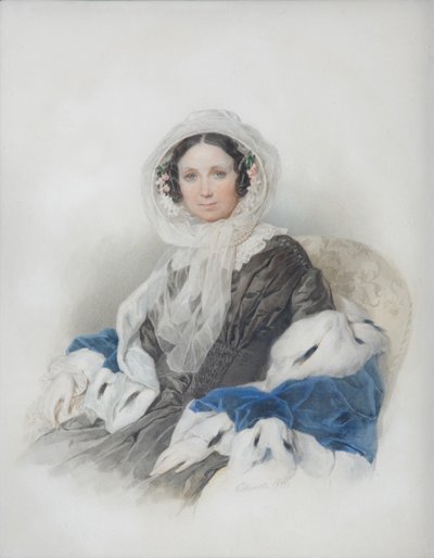 Portrett av Yelena Fyodorovna Ryumina 1800-1874, 1846 av Pyotr Fyodorovich Sokolov