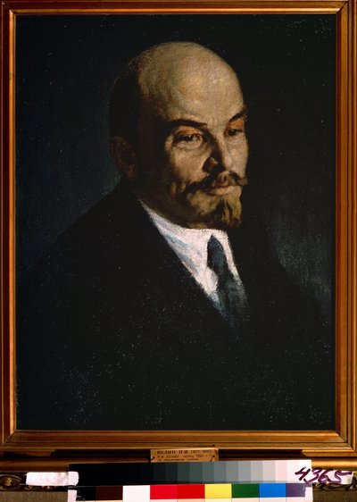Portrett av Vladimir Lenin av Pyotr Ivanovich Kelin