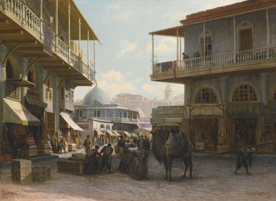 Utsikt over Tiflis, 1874 av Pjotr ​​​​Petrowitsch Wereschtschagin