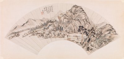 Vifte - Landskap av Qin Bingwen