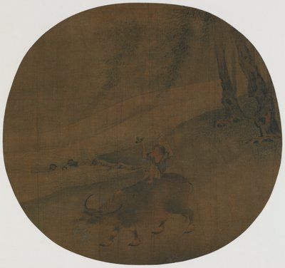Gutt på en vannbøffel, Ming-dynastiet, 1500-1600-tallet. av Qin Shunyou