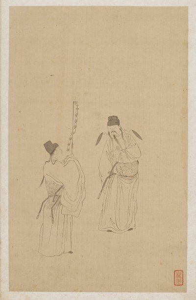 Figurer av Qing Dynasty Chinese School