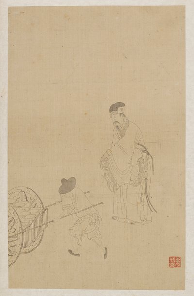 Figurer av Qing Dynasty Chinese School