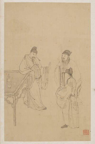 Figurer av Qing Dynasty Chinese School