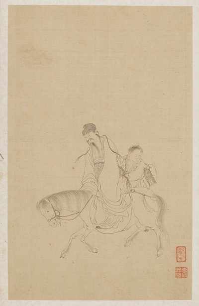 Figurer av Qing Dynasty Chinese School