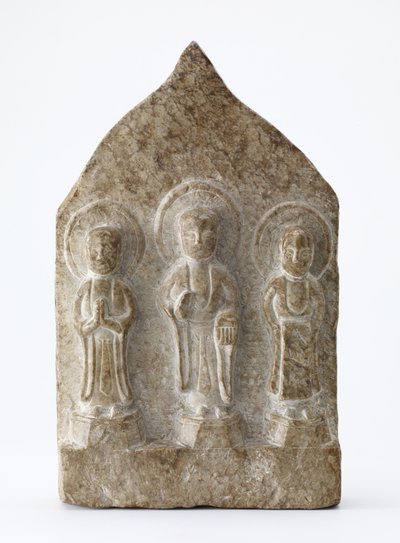Forfalskning av et lite buddhistisk nettbrett av Qing Dynasty Chinese School