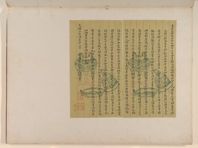 Landskap etter gamle mestere, datert 1674 og 1677 (album med tolv blader; blekk og farge på papir) av Qing Dynasty Chinese School
