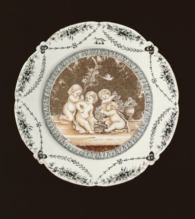 Sideplate, Qianlong-periode, ca. 1782 (porselen) av Qing Dynasty Chinese School