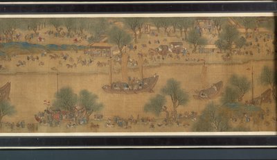 Spring Festival on the River (detalj), handscroll av Qing Dynasty Chinese School