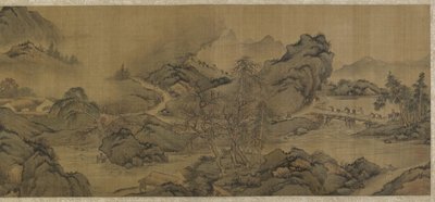 Reiser i fjell og bekker av Qing Dynasty Chinese School
