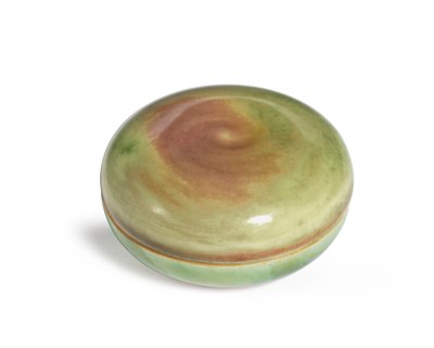 Siegelpastenbox und Deckel, Yinse He von Qing Dynasty   Kangxi Period Chinese School