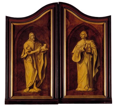 Altertavle til snekkerlauget, lukket (olje på panel) av Quentin Massys or Matsys