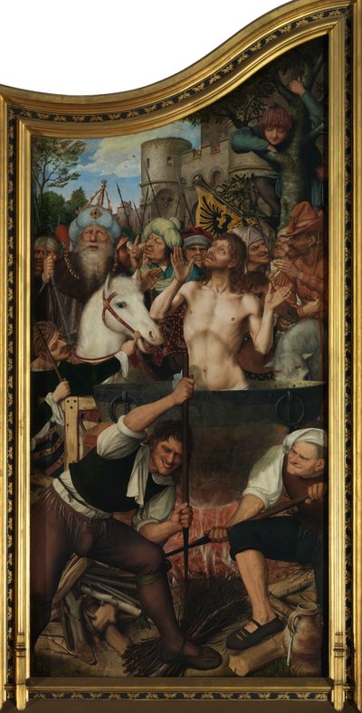 Altertavle til snekkerlauget (olje på panel) av Quentin Massys or Matsys