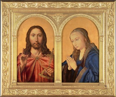 Diptych: Kristus og jomfruen, mellom 1500 og 1550 av Quentin Massys or Metsys