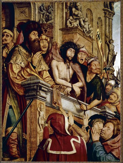Ecce Homo, Kristus presentert for folket. (olje på panel av Quentin Massys or Metsys