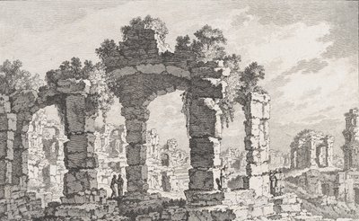 Ruines de Cumes, 1700-tallet. av Quentin Pierre Chedel