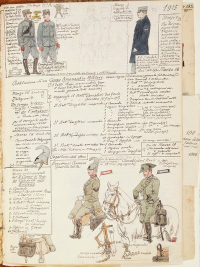 Uniformer of Kingdom of Italy, fargeplate av Quinto Cenni av Quinto Cenni