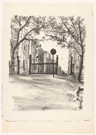 Utgang fra Vondelpark av Quirijn Halbertsma (signed by artist)