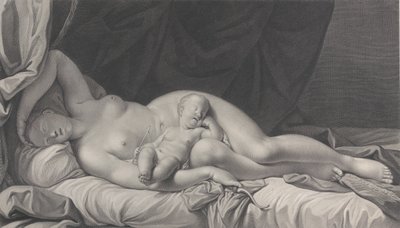 Sovende Venus med Amor i fanget, 1783. av Quirin Mark