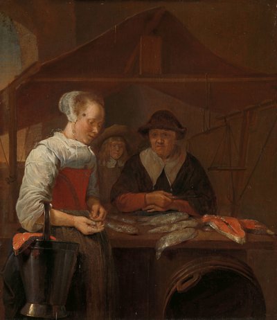 Fiskefruen av Quiringh Gerritsz. van Brekelenkam