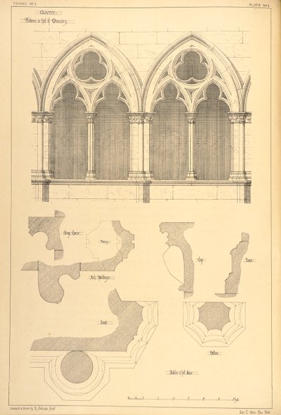 Vinduer i Hall of the Monastery, Cluny, fra 