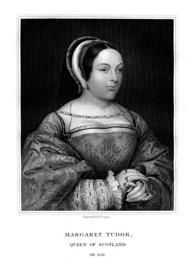 Margaret Tudor, dronning av Skottland, 1825. av R. Cooper