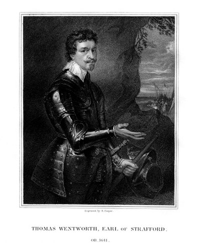 Thomas Wentworth, 1. jarl av Strafford, engelsk statsmann, 1823. av R. Cooper