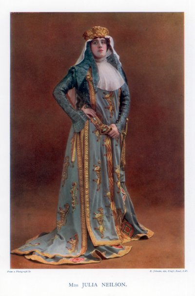 Julia Neilson , engelsk skuespillerinne, 1901. av R Johnson