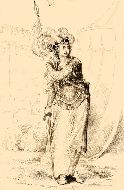 Joan DArc, hushjelpen av Orleans, 1821. av R. Page