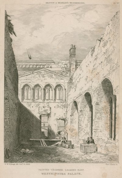 Painted Chamber, Westminster Palace, London, med utsikt mot øst av R. W. Billings