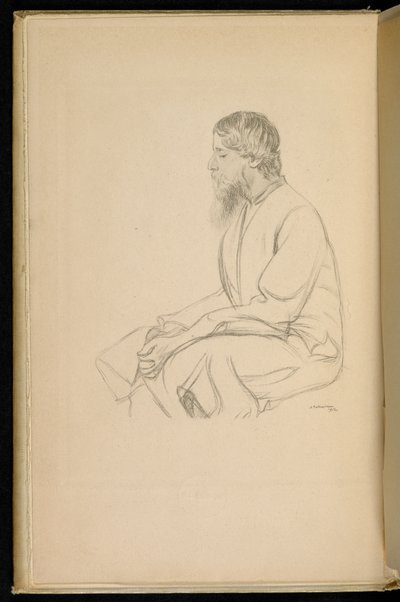 Frontispice av Gitanjali-sangtilbud av Rabindranath Tagore