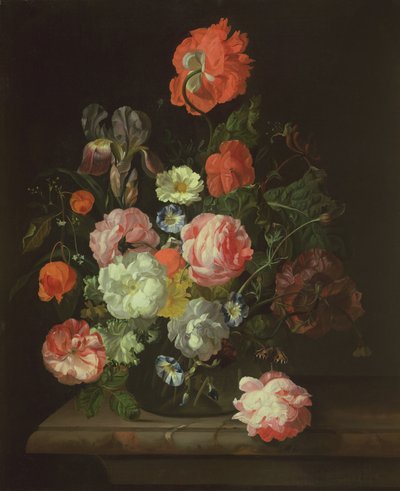 Blomst i en glassvase av Rachel Ruysch