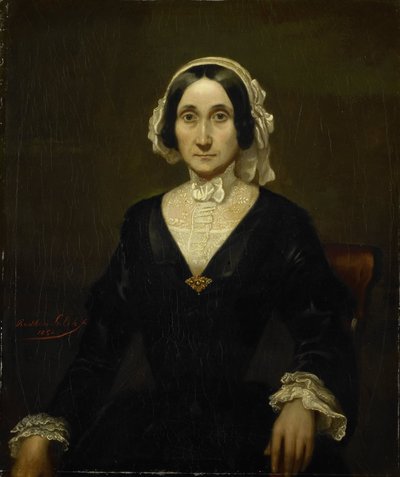 Portrett av Mrs. WJS van Alphen, Barones van Reede van Oudtshoorn av Raden Sarief Bastaman Saleh