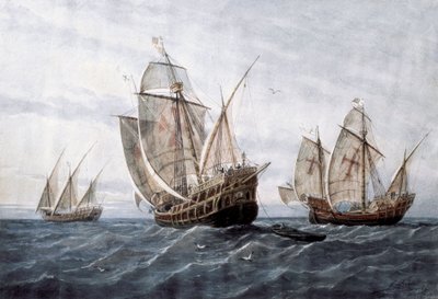 Oppdagelsen av Amerika 1885 av Rafael Monleon y Torres
