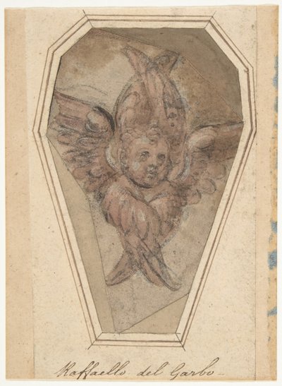 En Seraph-tegneserie for et broderi, 1466-1524. av Raffaellino del Garbo