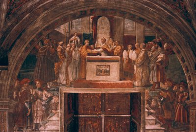 Begrunnelse av Leo III, 1514 av Raffaello Sanzio Raphael
